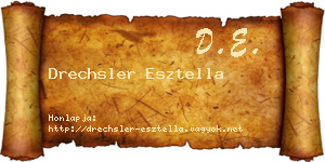 Drechsler Esztella névjegykártya
